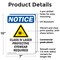 Signmission Radiation & Laser Sign, 10 in H x 7 in W, Plastic, Rectangle OS-2PACK-NS-P-710-V-10605 - alternate 6